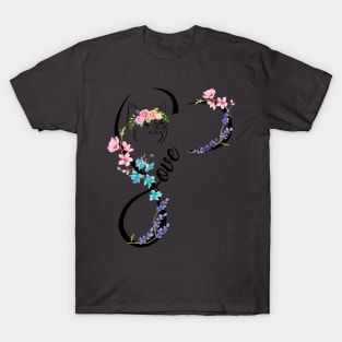 Pig Flower Design. T-Shirt